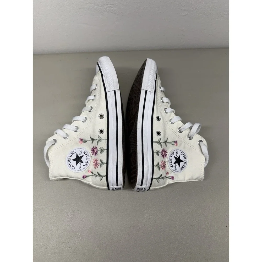 CONVERSE CHUCK TAYLOR ALL STAR HIGH TOP FLORALS YOUTH SZ 2.5 (A11775F)
